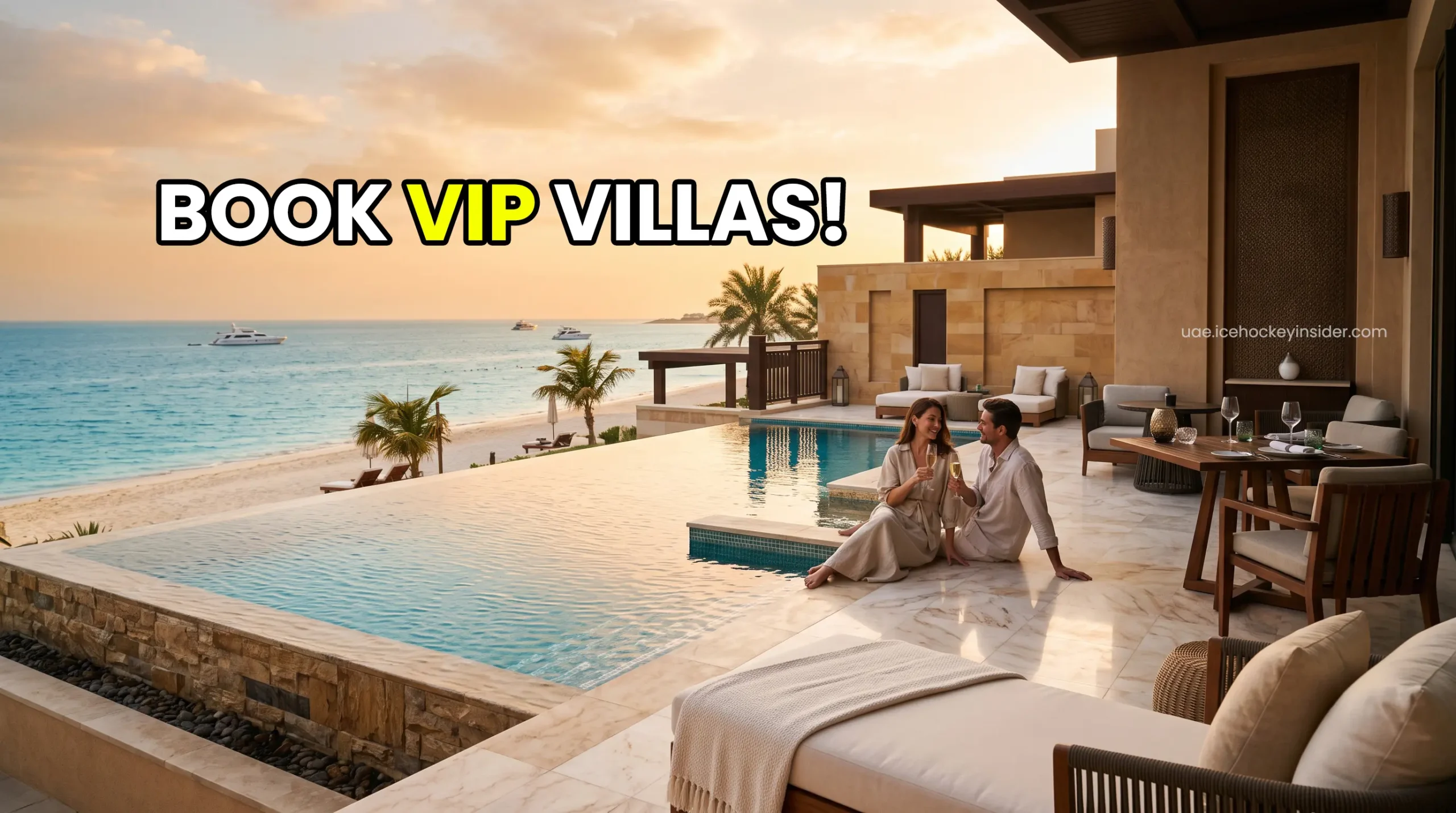 Premium private pool villa for luxury staycation packages Abu Dhabi