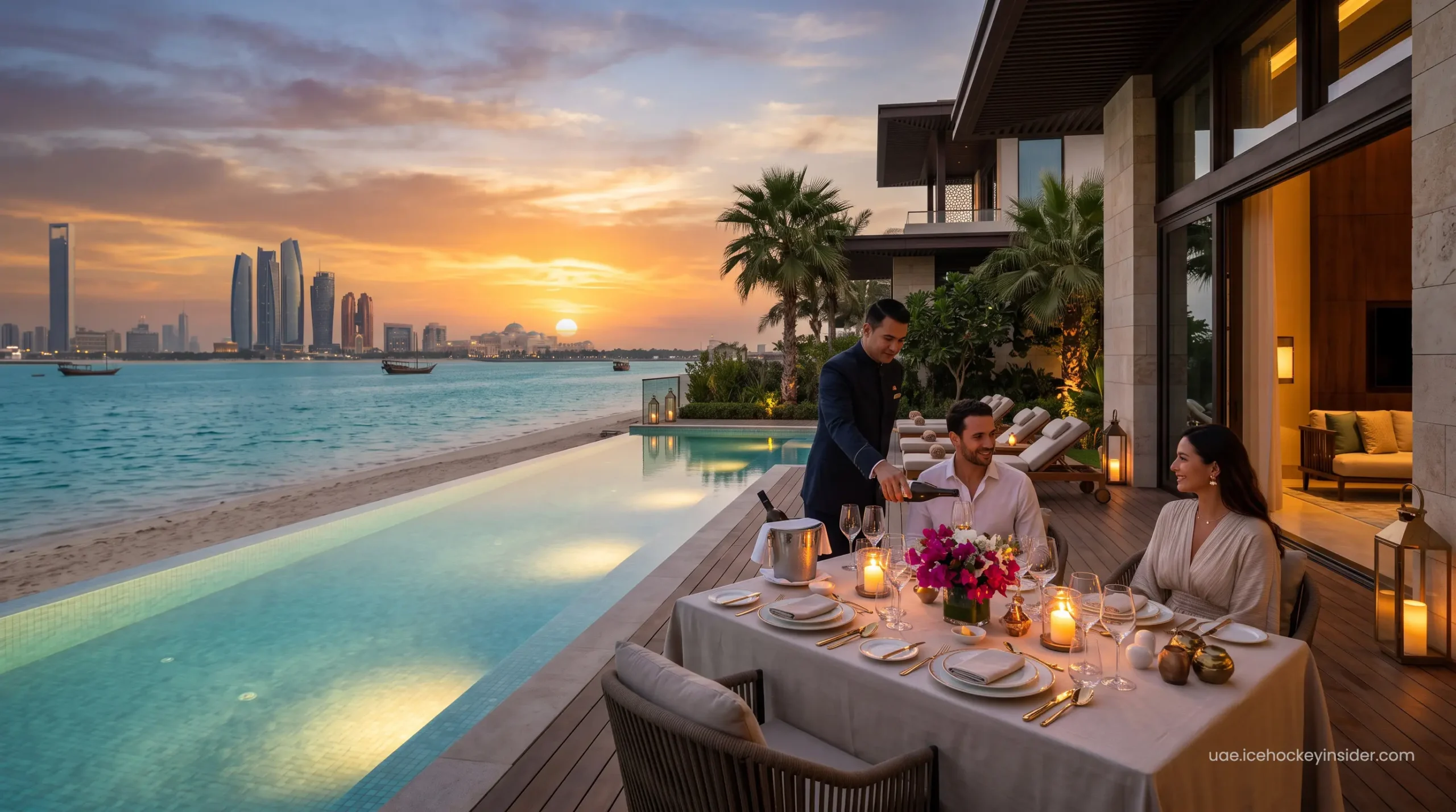 Exclusive private pool villa reservation at a premium Abu Dhabi beach resort